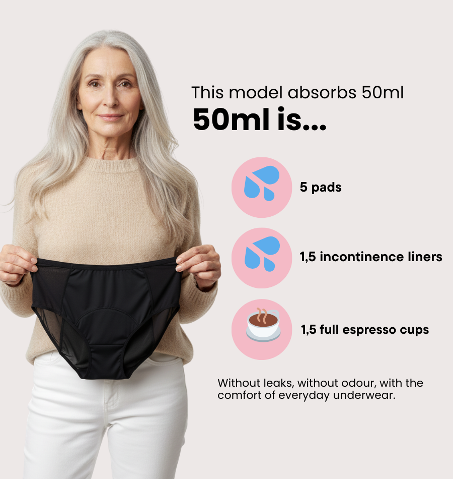 Lace Brief - Moderate Urine Leakage